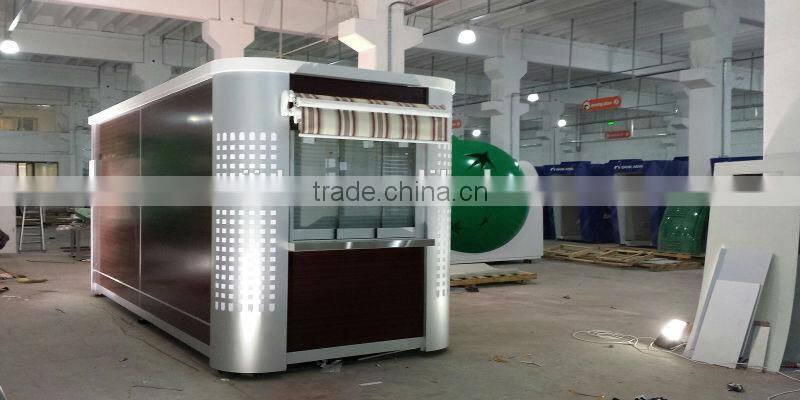 Durable use with free 3d max design outdoor coffee kiosk, portable booth kiosk design, yogurt kiosk