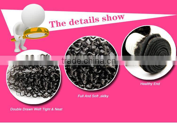 Unprocessed pure remy human hair100% virgin peruvian hair weft /weave