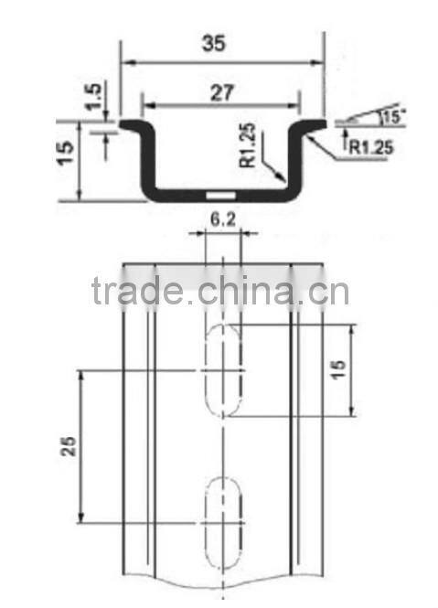 Cold rolled Steel Din rail best prices