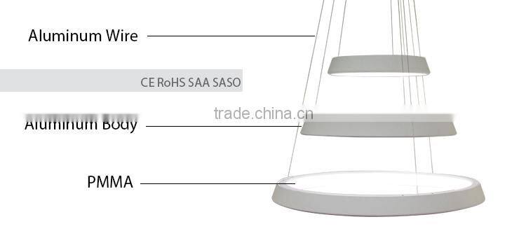 New design 105w 30000hours with CE SAA SASO indoor pendant lamps