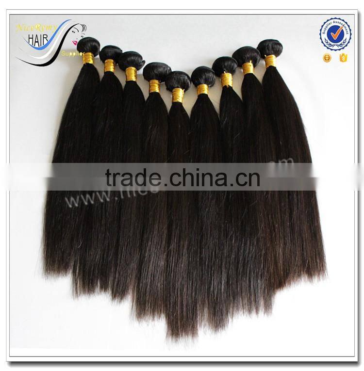 Top Quality Fast Delivery Wholesale Brazilian Bundle Hair Natural Black Color 100% Virgin Human Hair Weave