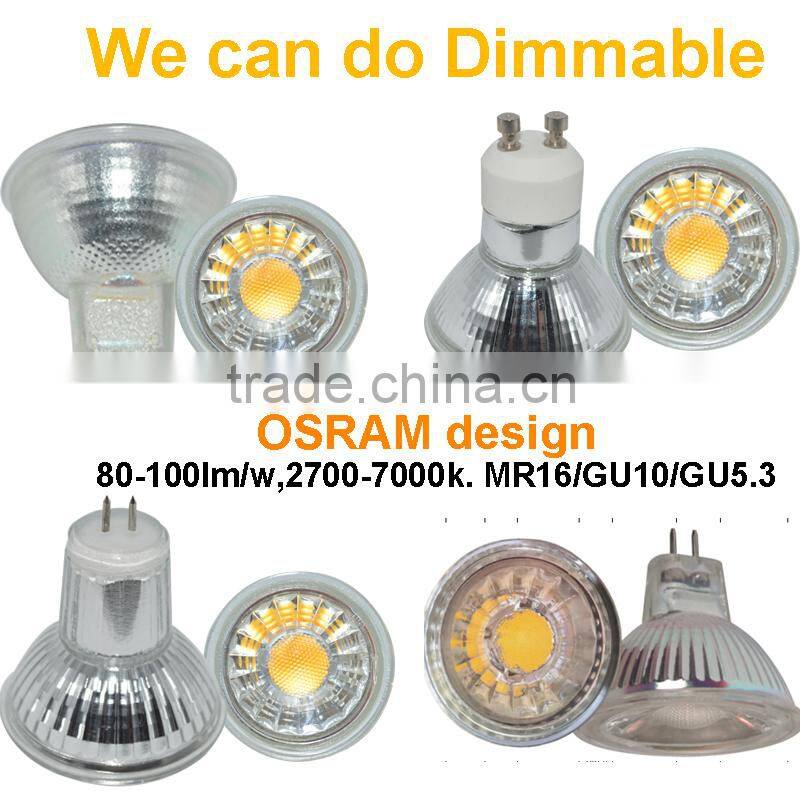 Most Economy 3W 4W 5W LED spotlight dimmable 220V