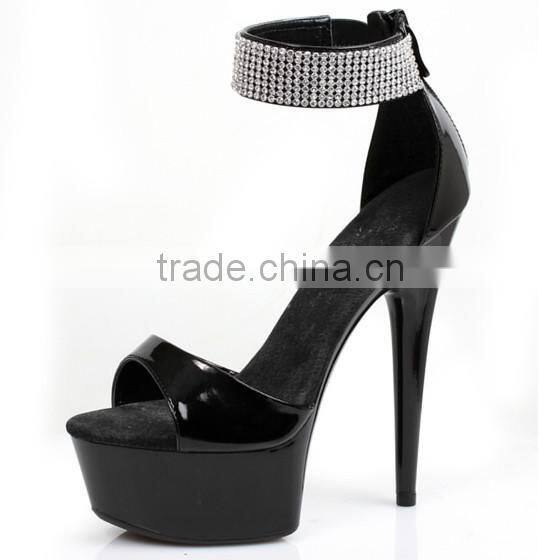 Sexy Clubbing High Platform Crystal Sandals Sexy Pole Dancing High Heels Exotic Dancer Shoes