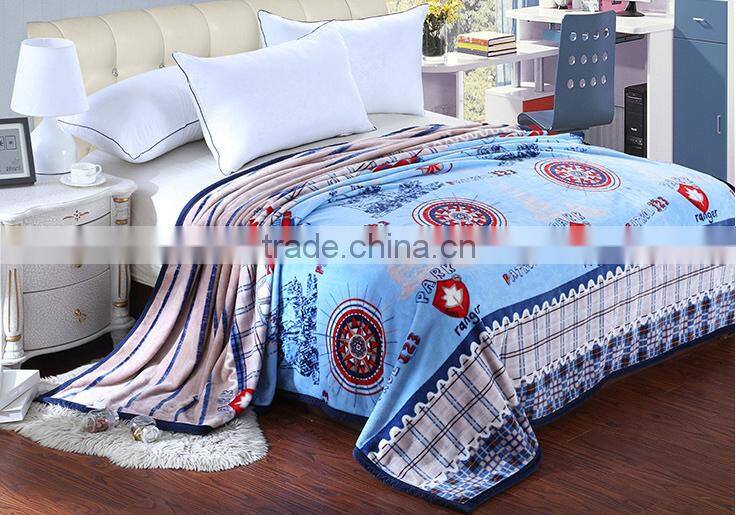 Hot sale super soft plush flannel blanket