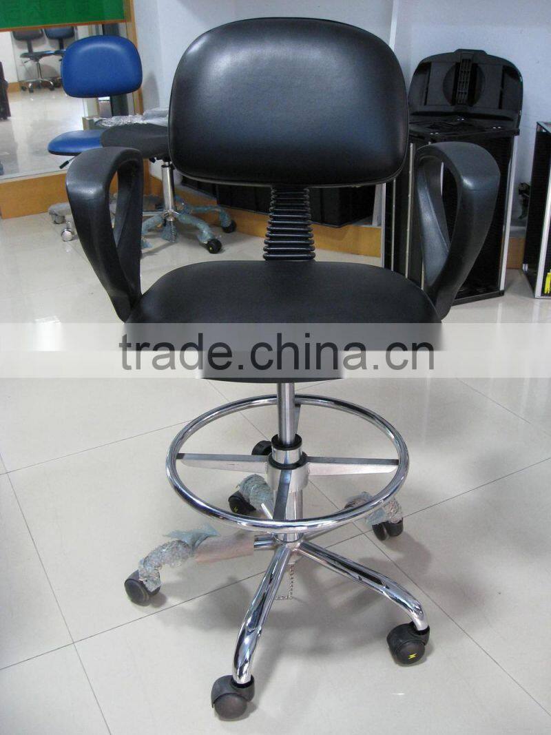 antistatic esd chair with foot rest