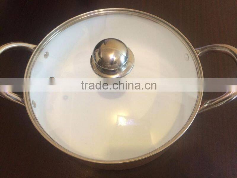 Copper Aluminum Non-stick Press Ceramic Cookware Set Kitchen Used Cooking Pot Casserole Stock Pot