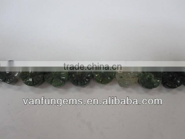 White turquoise carved leave