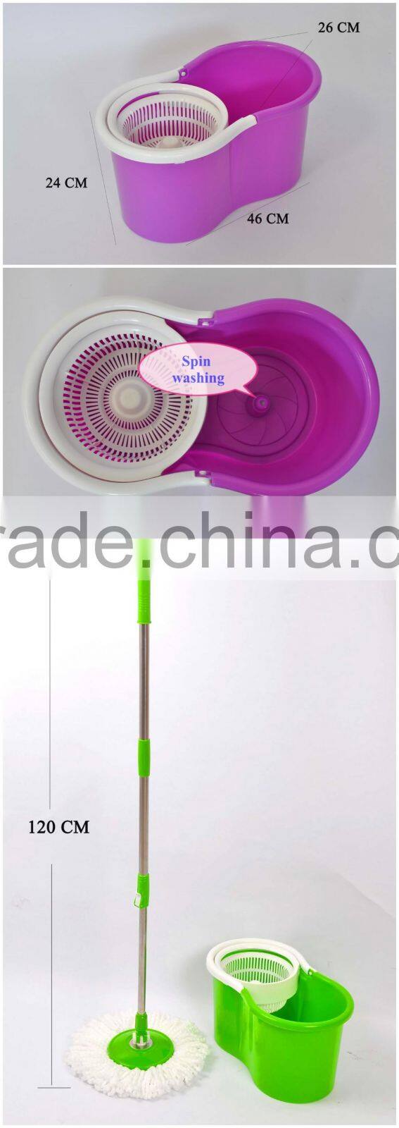 House cleaner foldable mop mops with bucket spinning