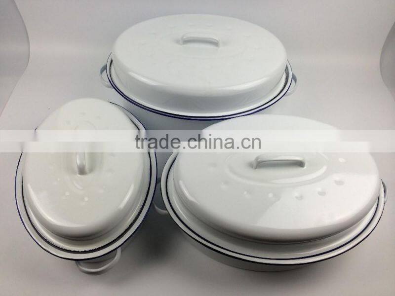 Enamel Coated Steel pot,Enamel Roast chicken Pan ,Enamel Oval Roaster , self basting oval roaster,Roast chicken machine,