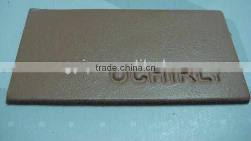 OCHIRLY denim jeans leather patch