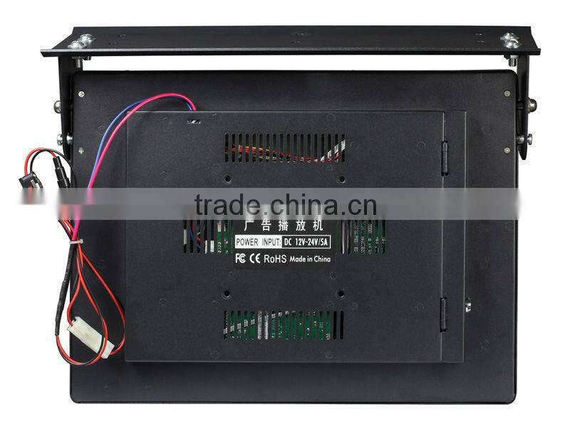 Bus/Car ceiling mount 1080P HD 19 inch advertising lcd monitor display