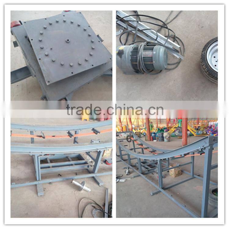 Amusement Park Track Ride Kiddie Rides Portable Mini Flying Car With Trailer For Sale