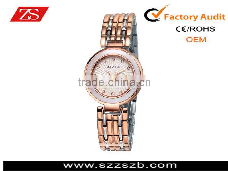 Luxury Fab Gold Wristwatch Stainless Steel with ceramic case