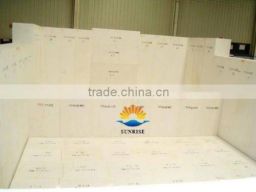 Refractory precast AZS33# WS(RT) fused cast block for glass furnace