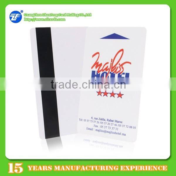 Double side printed pvc lo-co hotel magnetic card key card