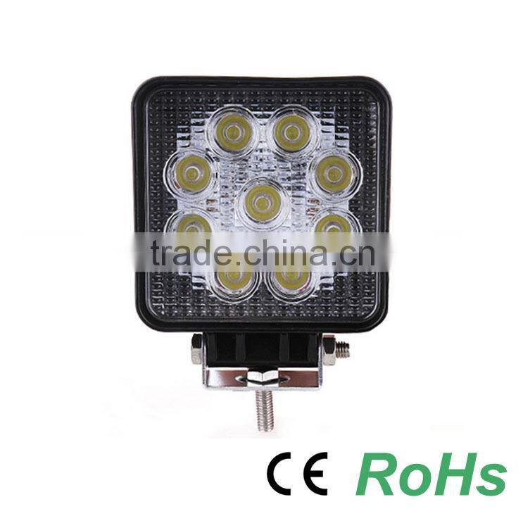 27W Square Truck & Car LED Work Light LED Car Headlight