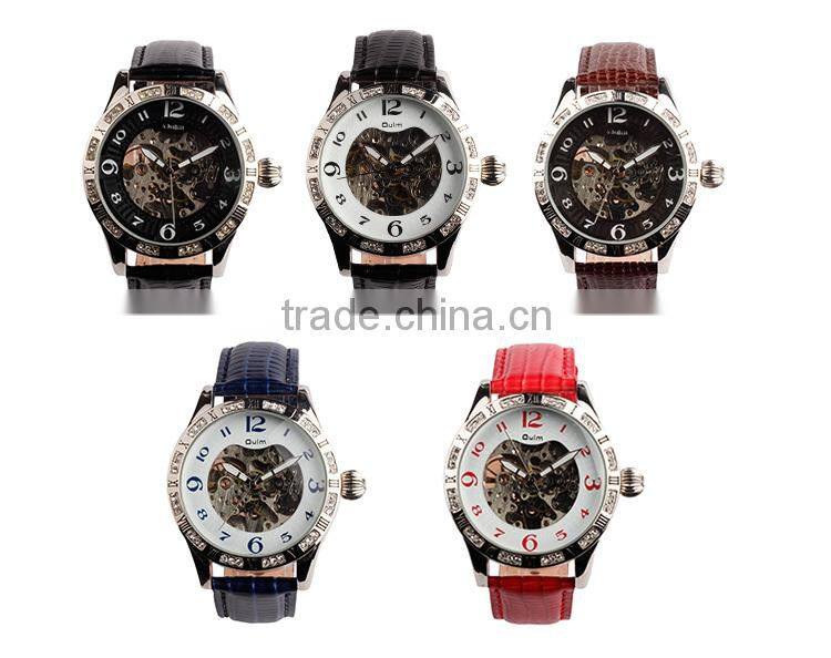 2015 oulm lady watch, colorful unisex watch, mechanical watch made in china