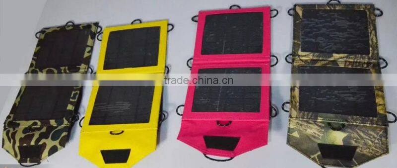 Waterproof and Powerful 3.5w foldable portable solar charger for mobile phone ipad and tablet