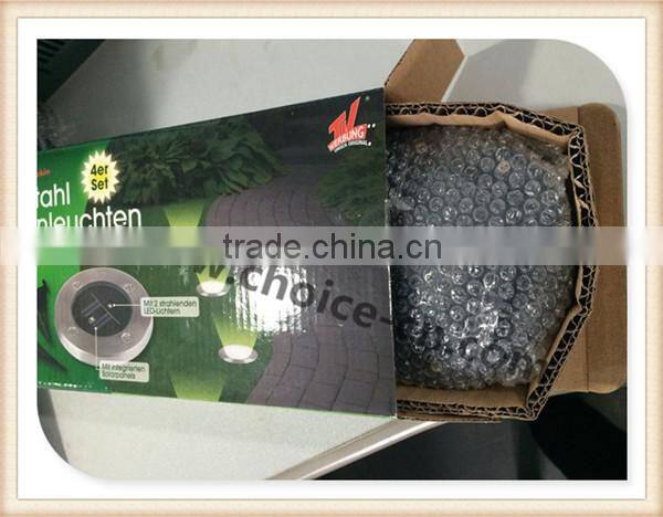 Solar Ground Light 4-Pack, for Garden Landscape Lighting, Pathway, Stairway