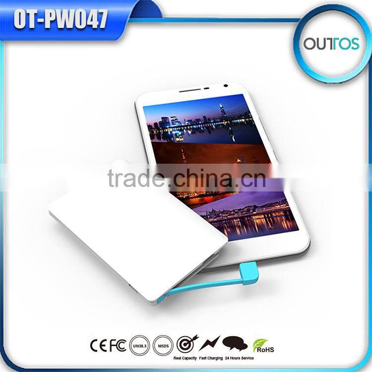 promotopm gift 2500mah external battery backup charger with led