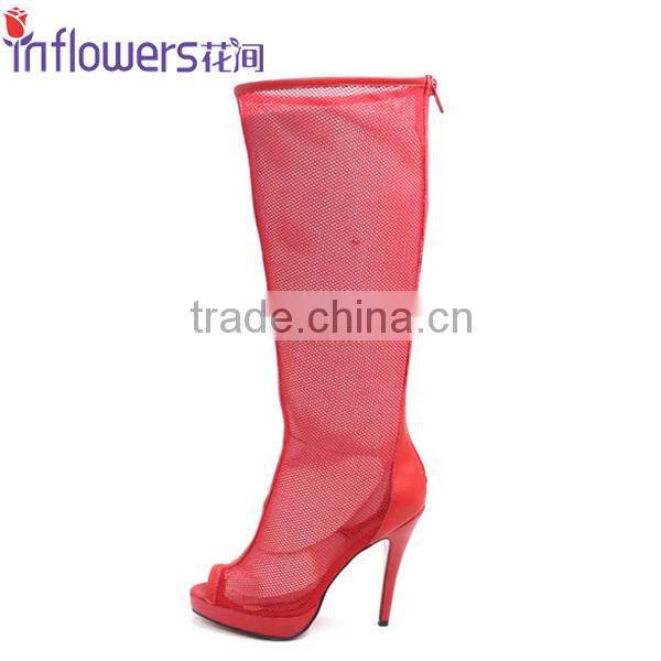 Brown color women boot shoes lady fashion boot