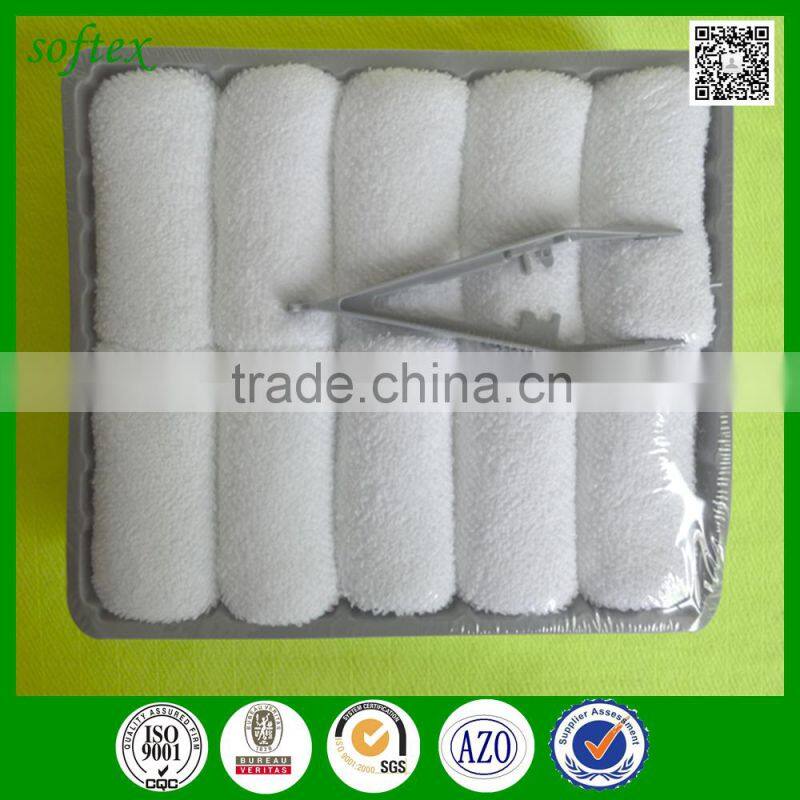 wholesale disposable hot and cold white airline hot towels
