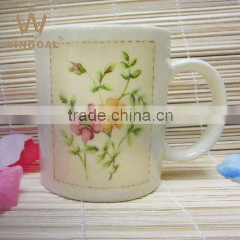 ceramic coffee mug with decal