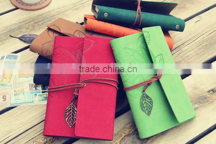 metal leaf decorating notebooks with 6 metal rings binder