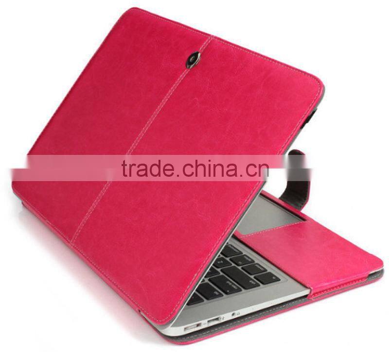 Luxury leather flip case for Macbook air 11/13/pro 13.3/retina 13.3/pro 15.4
