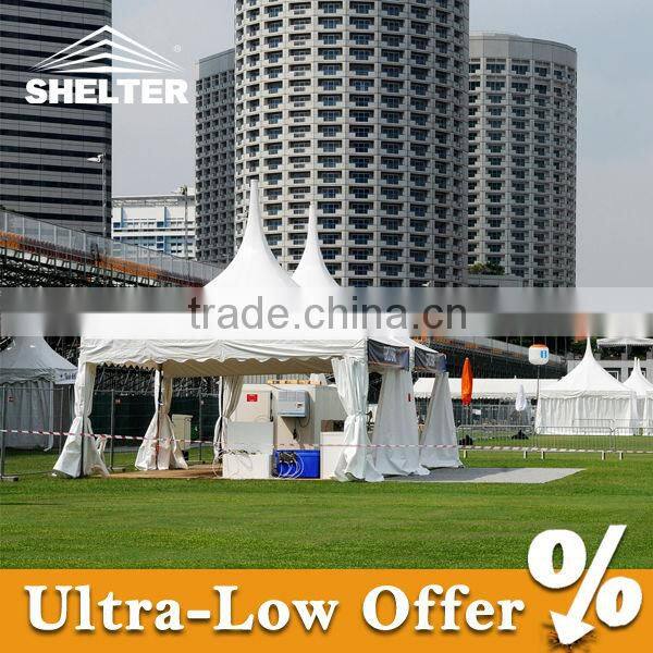 4x4m White gazebo with aluminum alloy frame