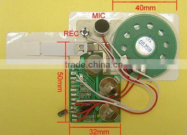 Recordable Sound Module/ Sound Chip For Plush Toy And Greeting Card