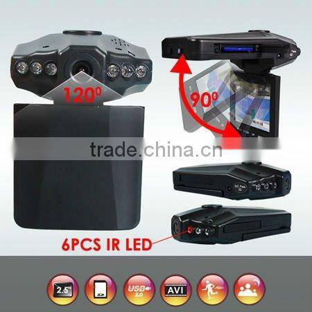 promotion Hot sale 2.5 inch Night Vision 8 ch car dvr