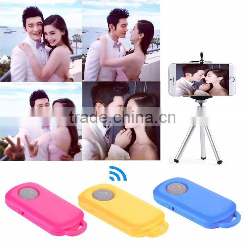 Gleese Mini selfie stick bluetooth remote shutter with telescopic baton tripod