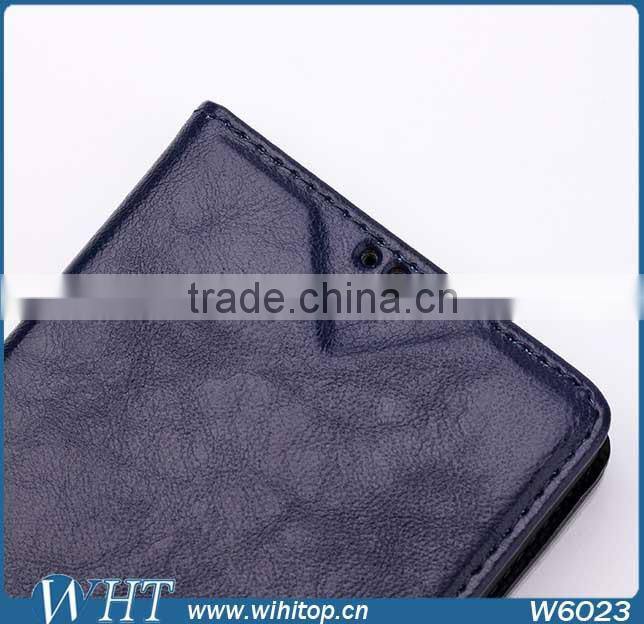 Pu Leather Card Holder Wallet Flip Side Open Case Cover For Sony Xperia Z3 L55T L55U D6653