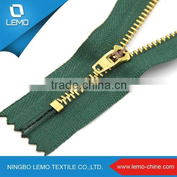 5# Large Gold-Plated Teeth Seperable Zipper