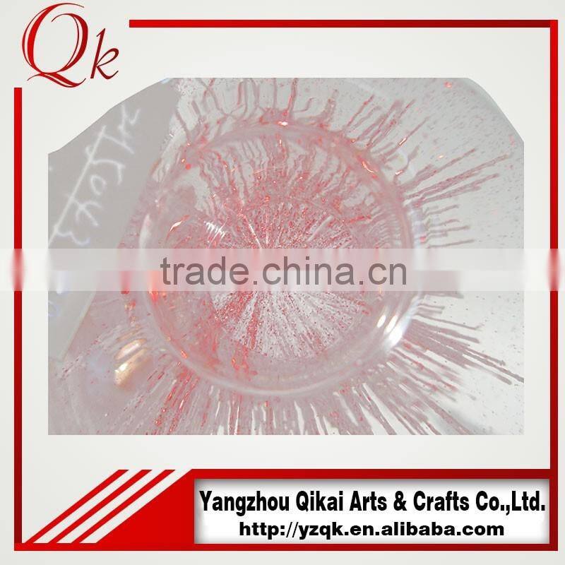 Customized design glass christmas tree with factory outlet price