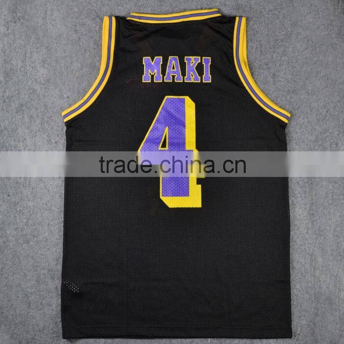 2016 Fashionable Sublimation basketball jersey uniform design