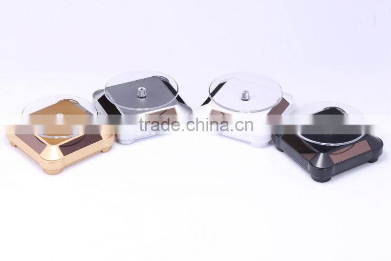 Jewerly small Solar turntable rotating display stand,Solar energy display shelf stationary display stand