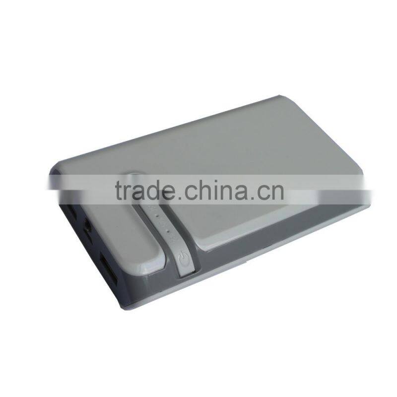 2015 innovative hot new product portable travel dual outports power bank 6000/6600/7800mah CE/FCC/Rohs battery