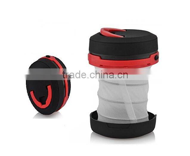 Portable Foldable Flexible Waterproof Lightweight Led Camping Lantern Emergency Flashlight