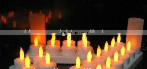 NEW 12 pcs LED Rechargeable Flameless Tea Light Candles-No batteries replacement