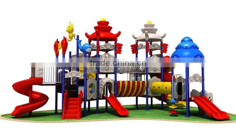 Outdoor plastic slide playground