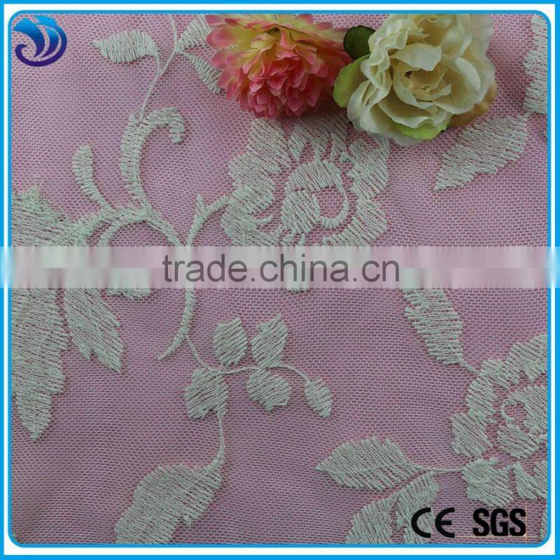 cotton Embroidery guipure lace fabric/ wedding dress lace Garment Accessory