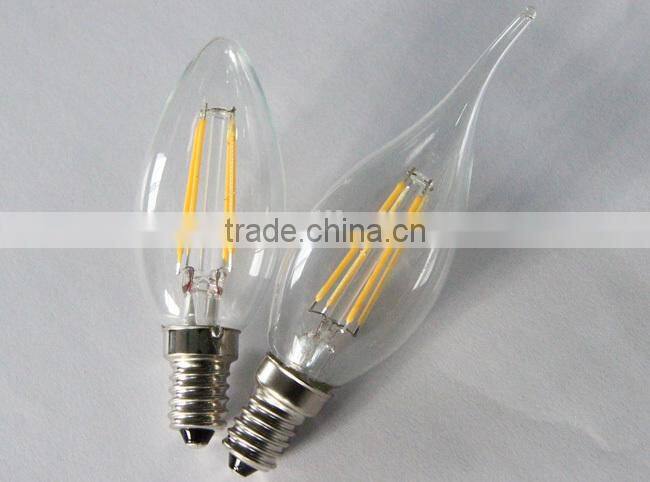 CE RoHS 220v filament 4w e14 cog led