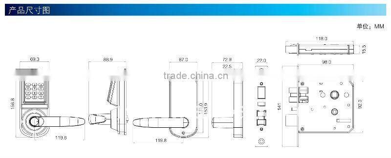 combination door locks digital locks home DIY lock