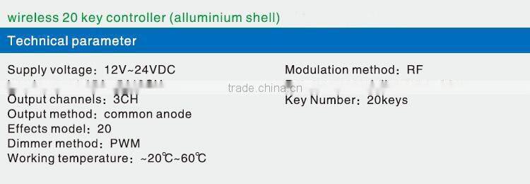 DC5V DC12~24V 12-key RF wireless controller/Dimmer for led strip light`