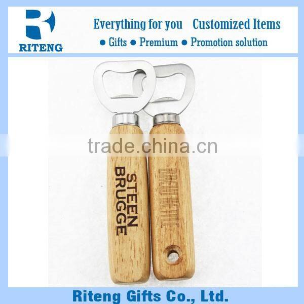Customized Varnish Wood Opener With Logo