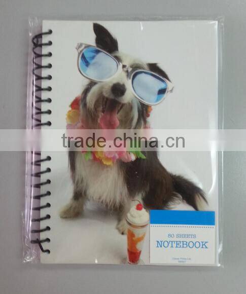 80 Sheets Spiral Notebook With 4C Printing