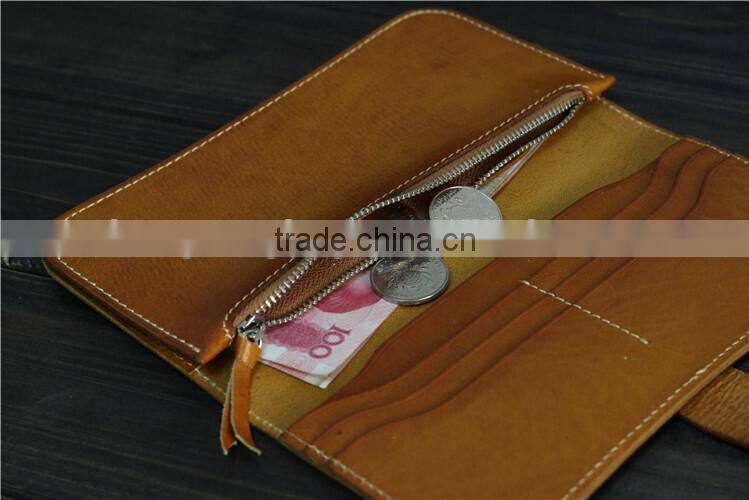 Retro Cow Leather Wallet,Long Wallet