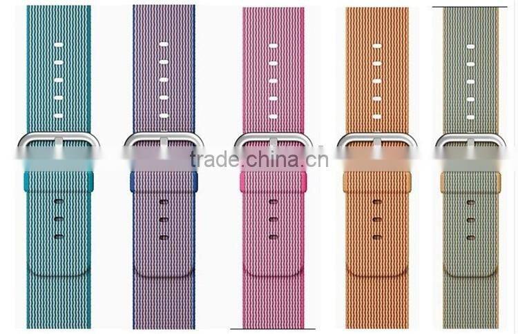 Original 1:1 38mm 42mm Nylon Watch Band with Steel Buckle For Apple Watch Woven Nylon Watch band with adapter
